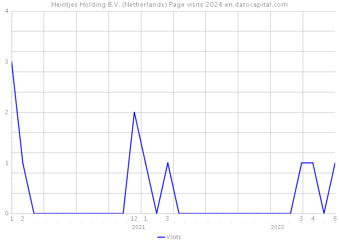 Heintjes Holding B.V. (Netherlands) Page visits 2024 