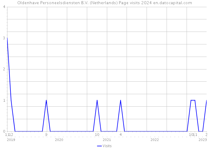 Oldenhave Personeelsdiensten B.V. (Netherlands) Page visits 2024 