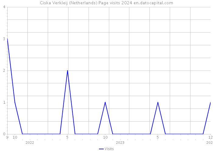 Ciska Verkleij (Netherlands) Page visits 2024 