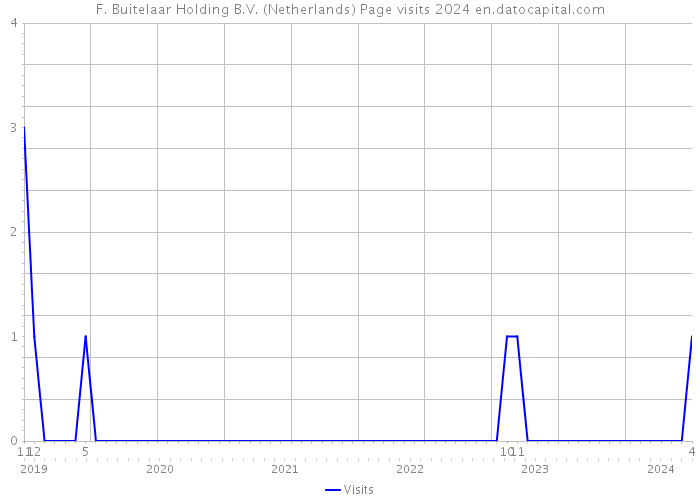 F. Buitelaar Holding B.V. (Netherlands) Page visits 2024 