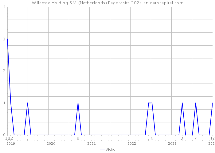 Willemse Holding B.V. (Netherlands) Page visits 2024 