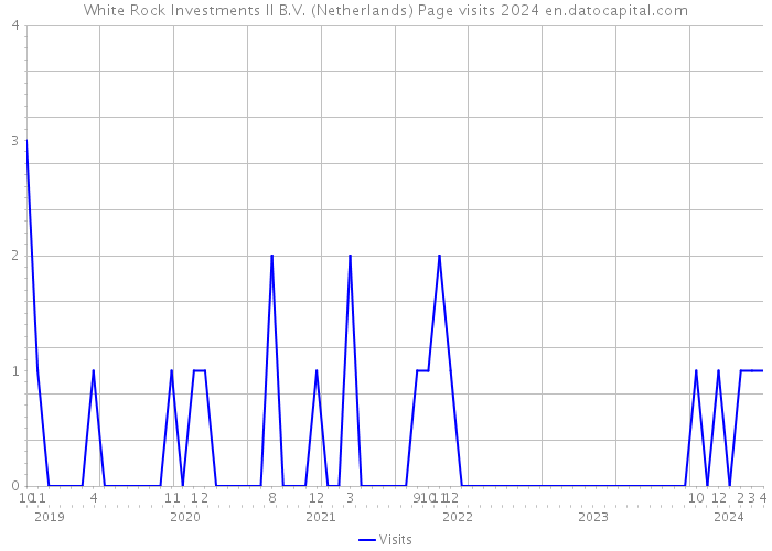 White Rock Investments II B.V. (Netherlands) Page visits 2024 