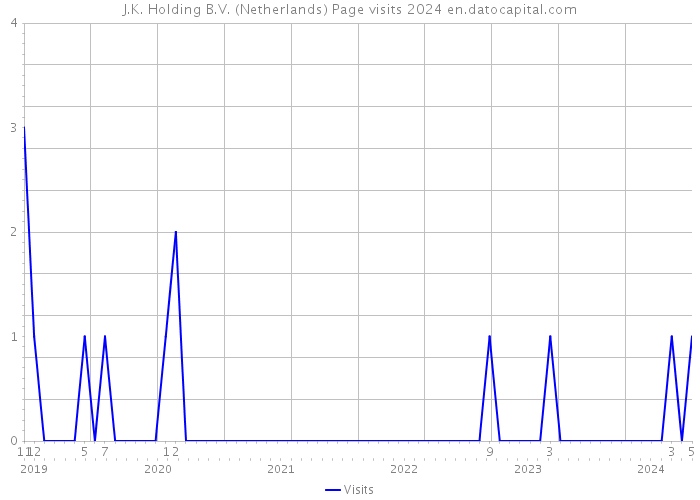 J.K. Holding B.V. (Netherlands) Page visits 2024 