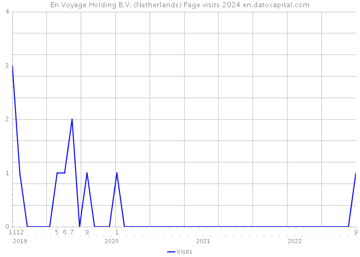 En Voyage Holding B.V. (Netherlands) Page visits 2024 