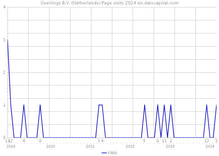 Geerlings B.V. (Netherlands) Page visits 2024 