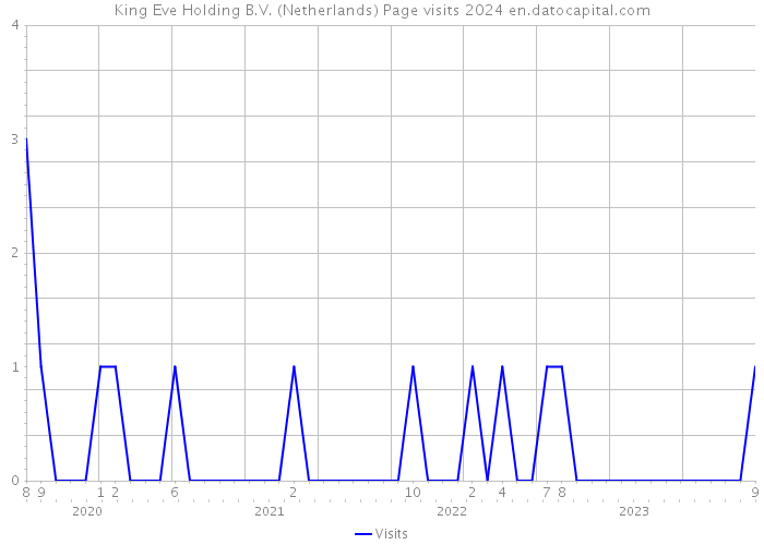 King Eve Holding B.V. (Netherlands) Page visits 2024 