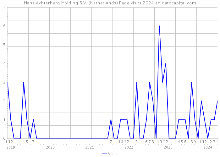 Hans Achterberg Holding B.V. (Netherlands) Page visits 2024 