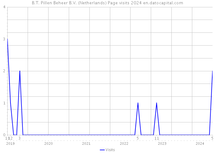 B.T. Pillen Beheer B.V. (Netherlands) Page visits 2024 