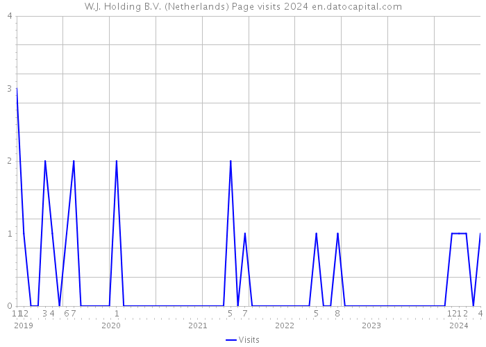 W.J. Holding B.V. (Netherlands) Page visits 2024 