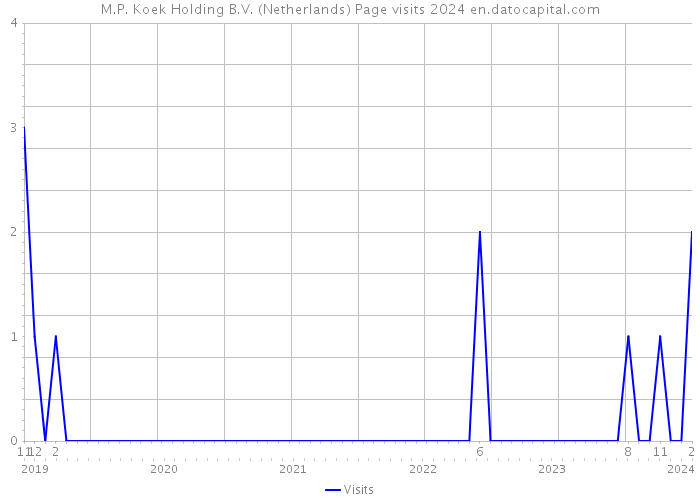 M.P. Koek Holding B.V. (Netherlands) Page visits 2024 