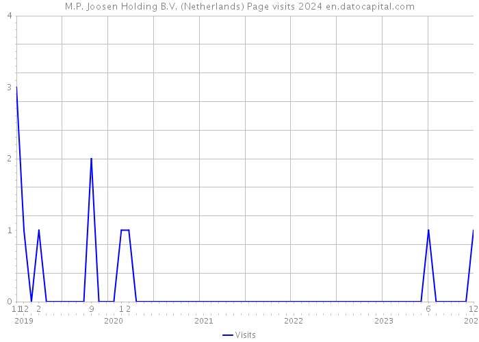 M.P. Joosen Holding B.V. (Netherlands) Page visits 2024 