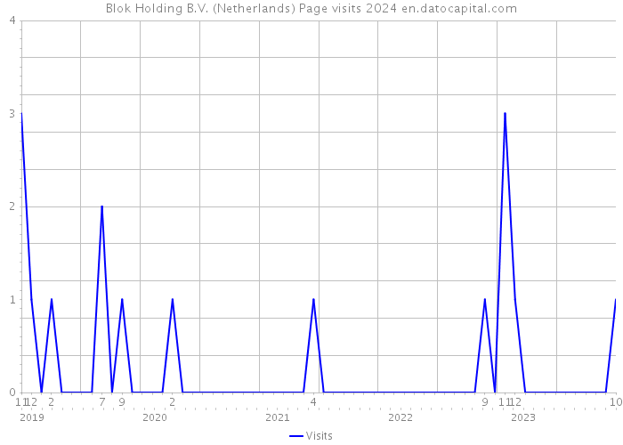 Blok Holding B.V. (Netherlands) Page visits 2024 