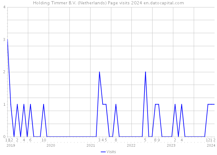 Holding Timmer B.V. (Netherlands) Page visits 2024 