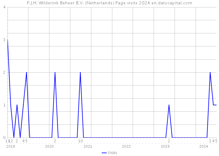 P.J.H. Wilderink Beheer B.V. (Netherlands) Page visits 2024 