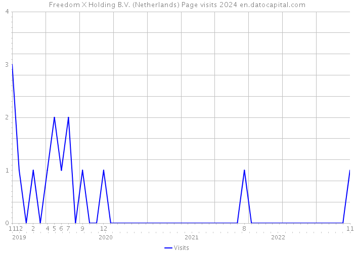 Freedom X Holding B.V. (Netherlands) Page visits 2024 