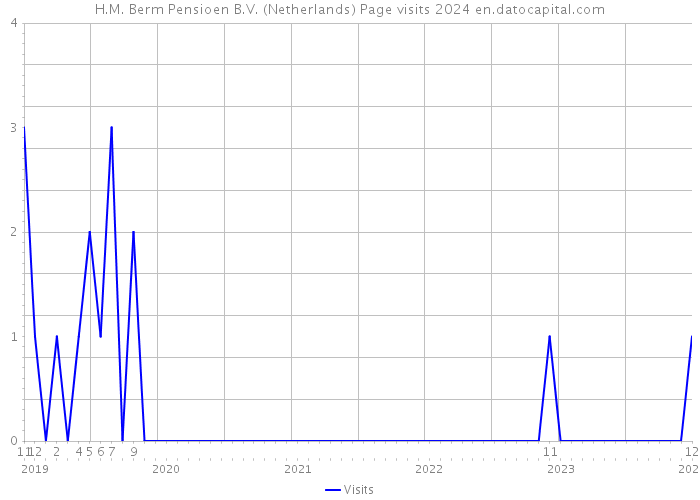 H.M. Berm Pensioen B.V. (Netherlands) Page visits 2024 