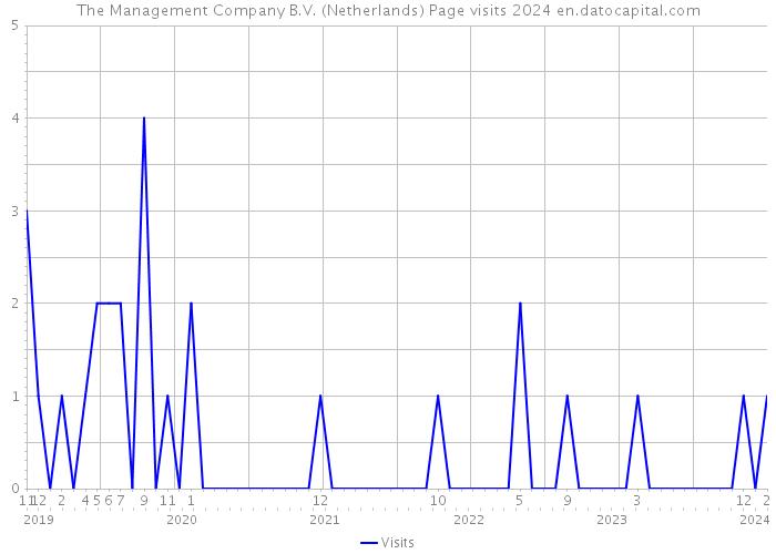 The Management Company B.V. (Netherlands) Page visits 2024 