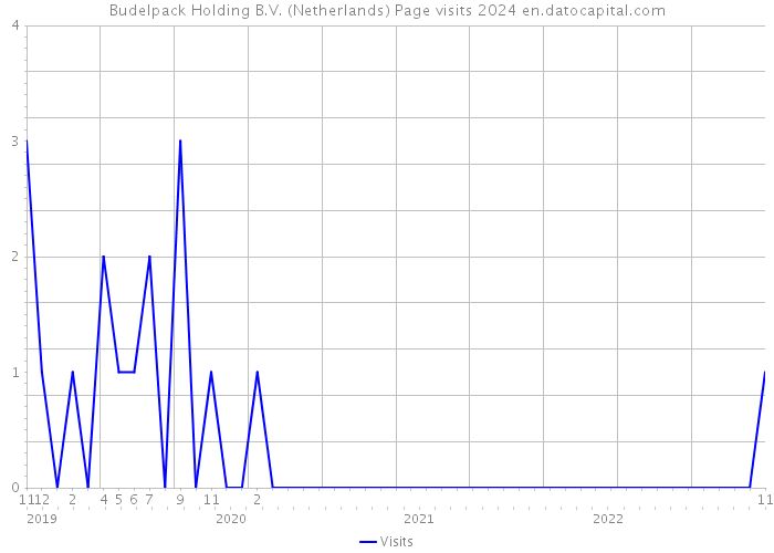 Budelpack Holding B.V. (Netherlands) Page visits 2024 
