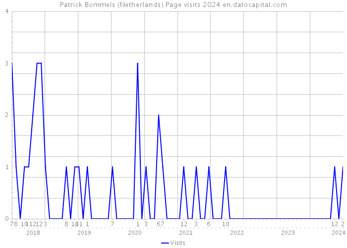 Patrick Bommels (Netherlands) Page visits 2024 