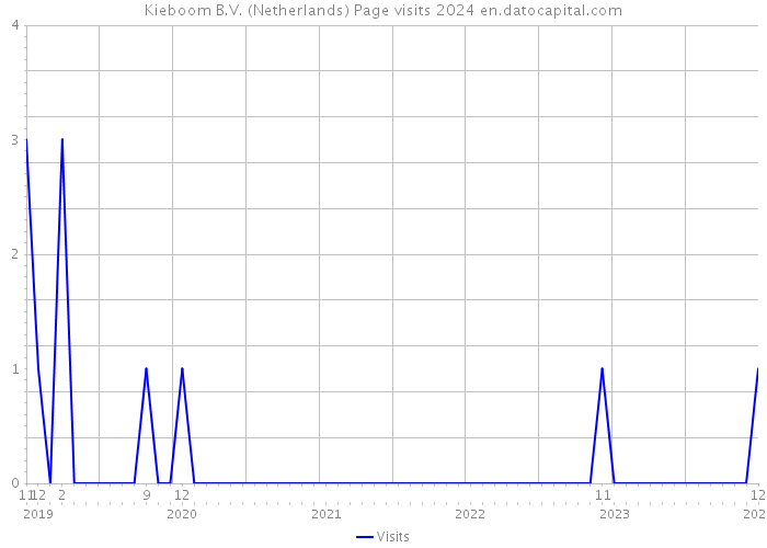 Kieboom B.V. (Netherlands) Page visits 2024 