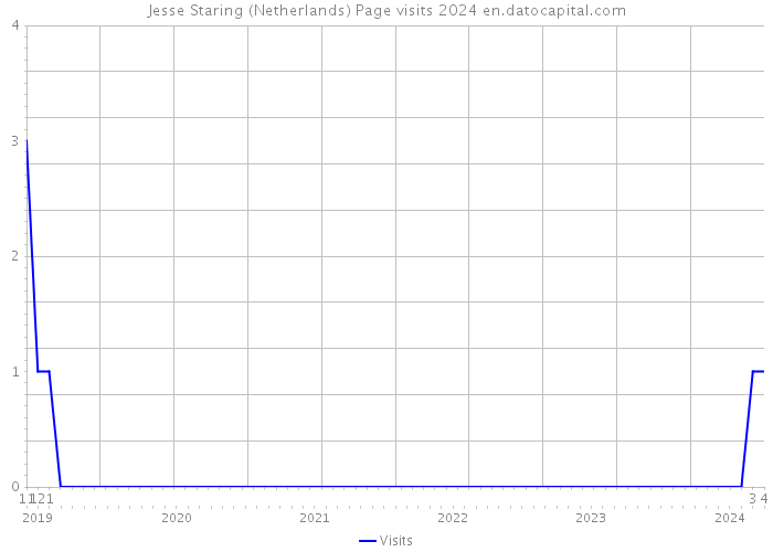 Jesse Staring (Netherlands) Page visits 2024 
