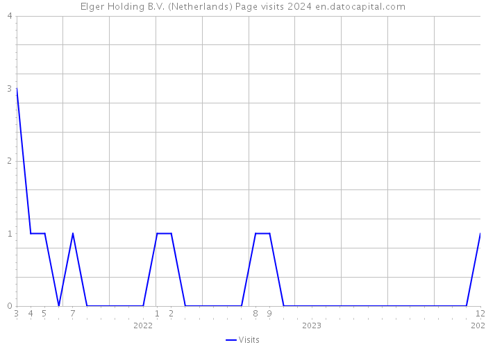 Elger Holding B.V. (Netherlands) Page visits 2024 