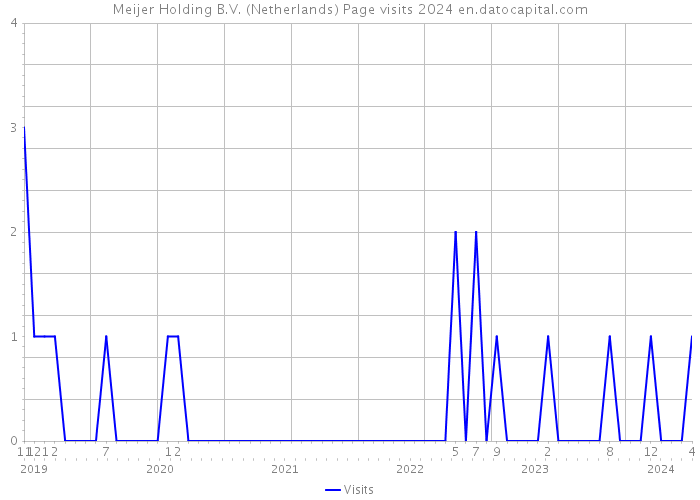 Meijer Holding B.V. (Netherlands) Page visits 2024 