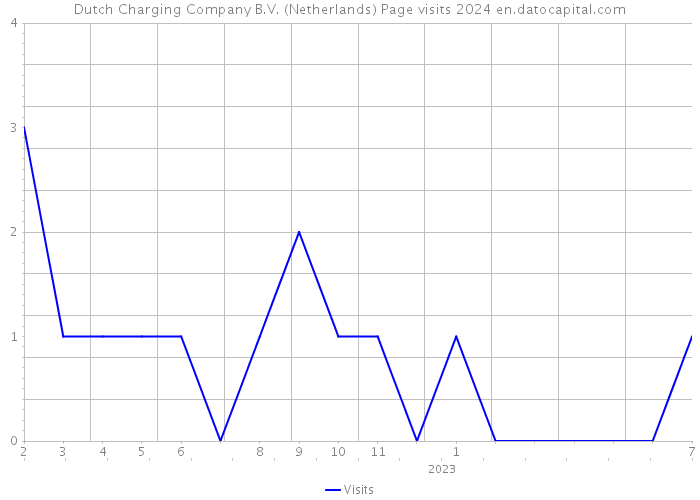 Dutch Charging Company B.V. (Netherlands) Page visits 2024 