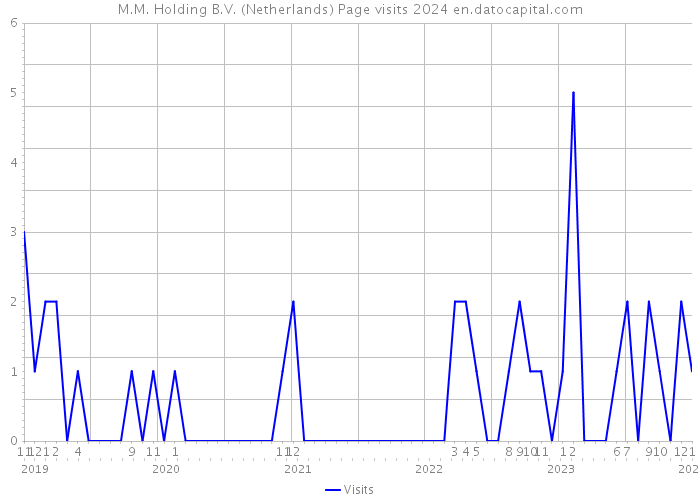 M.M. Holding B.V. (Netherlands) Page visits 2024 