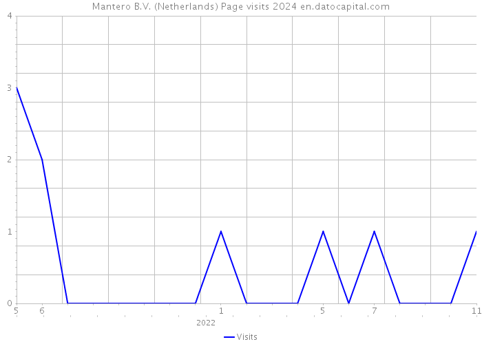 Mantero B.V. (Netherlands) Page visits 2024 