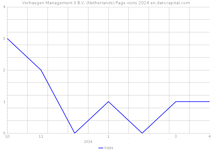 Verhaegen Management II B.V. (Netherlands) Page visits 2024 