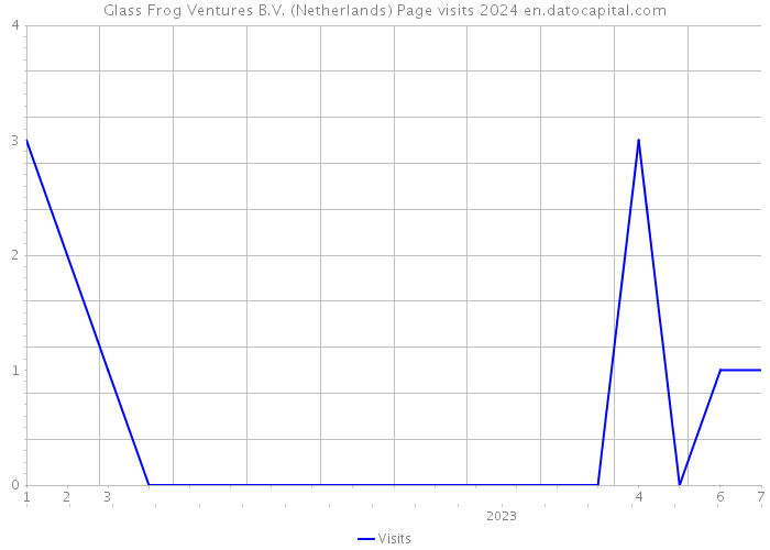 Glass Frog Ventures B.V. (Netherlands) Page visits 2024 