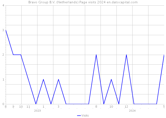 Bravo Group B.V. (Netherlands) Page visits 2024 