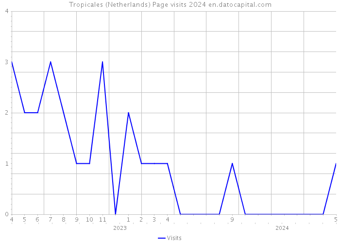 Tropicales (Netherlands) Page visits 2024 