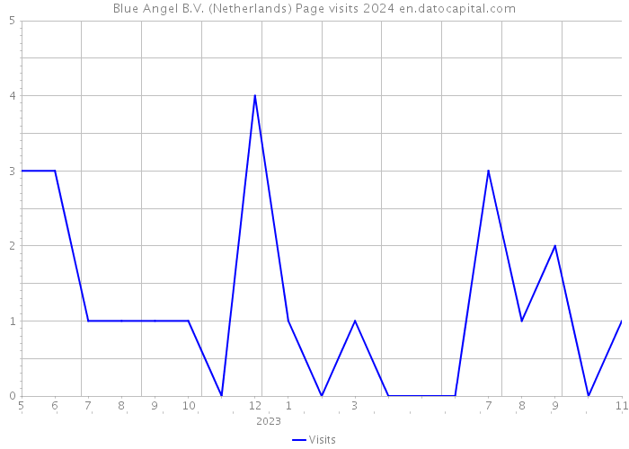 Blue Angel B.V. (Netherlands) Page visits 2024 