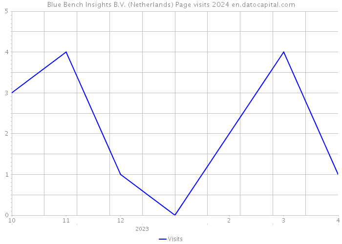 Blue Bench Insights B.V. (Netherlands) Page visits 2024 