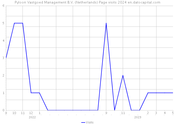 Pyloon Vastgoed Management B.V. (Netherlands) Page visits 2024 