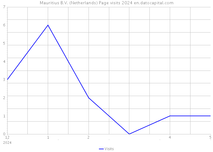 Mauritius B.V. (Netherlands) Page visits 2024 