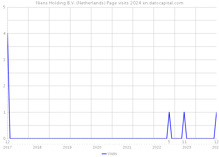 Niens Holding B.V. (Netherlands) Page visits 2024 