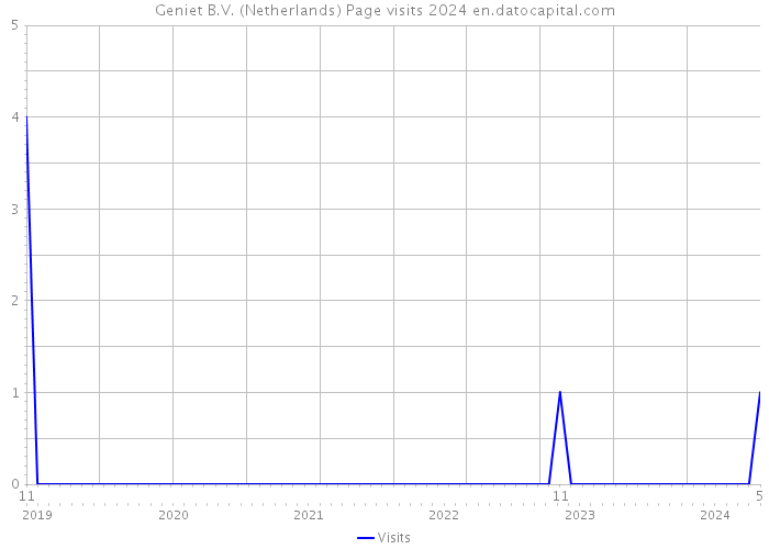 Geniet B.V. (Netherlands) Page visits 2024 