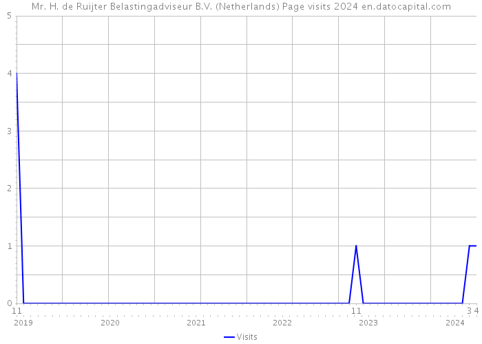 Mr. H. de Ruijter Belastingadviseur B.V. (Netherlands) Page visits 2024 