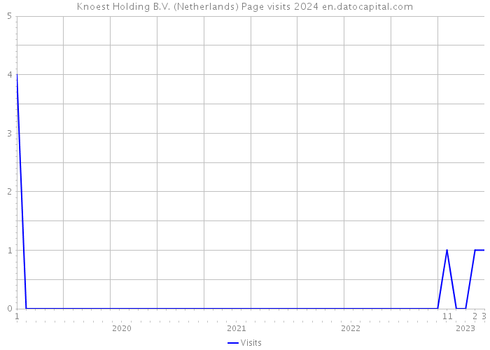Knoest Holding B.V. (Netherlands) Page visits 2024 
