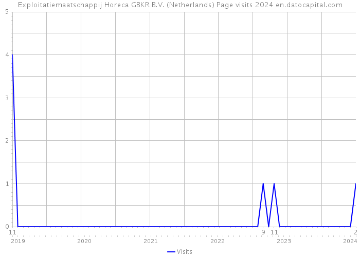 Exploitatiemaatschappij Horeca GBKR B.V. (Netherlands) Page visits 2024 