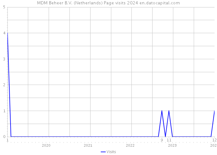 MDM Beheer B.V. (Netherlands) Page visits 2024 