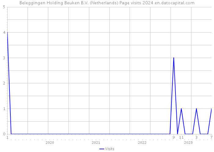 Beleggingen Holding Beuken B.V. (Netherlands) Page visits 2024 