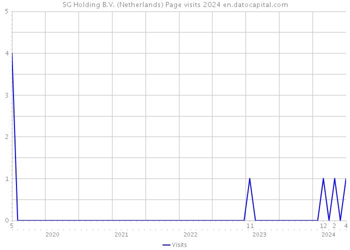 SG Holding B.V. (Netherlands) Page visits 2024 
