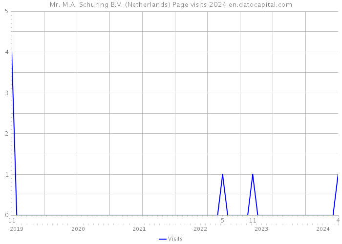 Mr. M.A. Schuring B.V. (Netherlands) Page visits 2024 