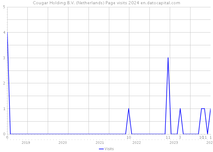 Cougar Holding B.V. (Netherlands) Page visits 2024 