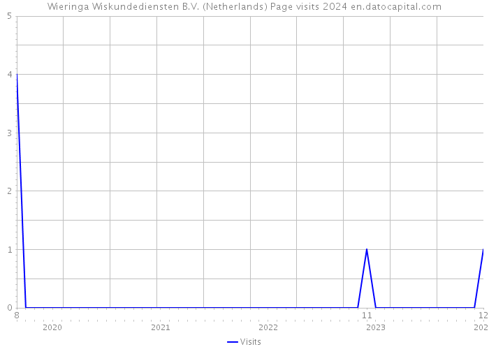Wieringa Wiskundediensten B.V. (Netherlands) Page visits 2024 