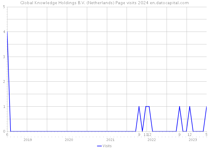Global Knowledge Holdings B.V. (Netherlands) Page visits 2024 